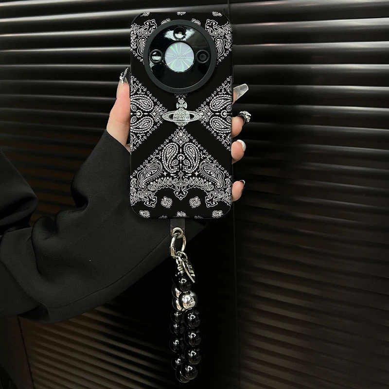 适用于【荣耀x60】2025复古花纹ins风小羊皮网红创意防摔手机壳女款