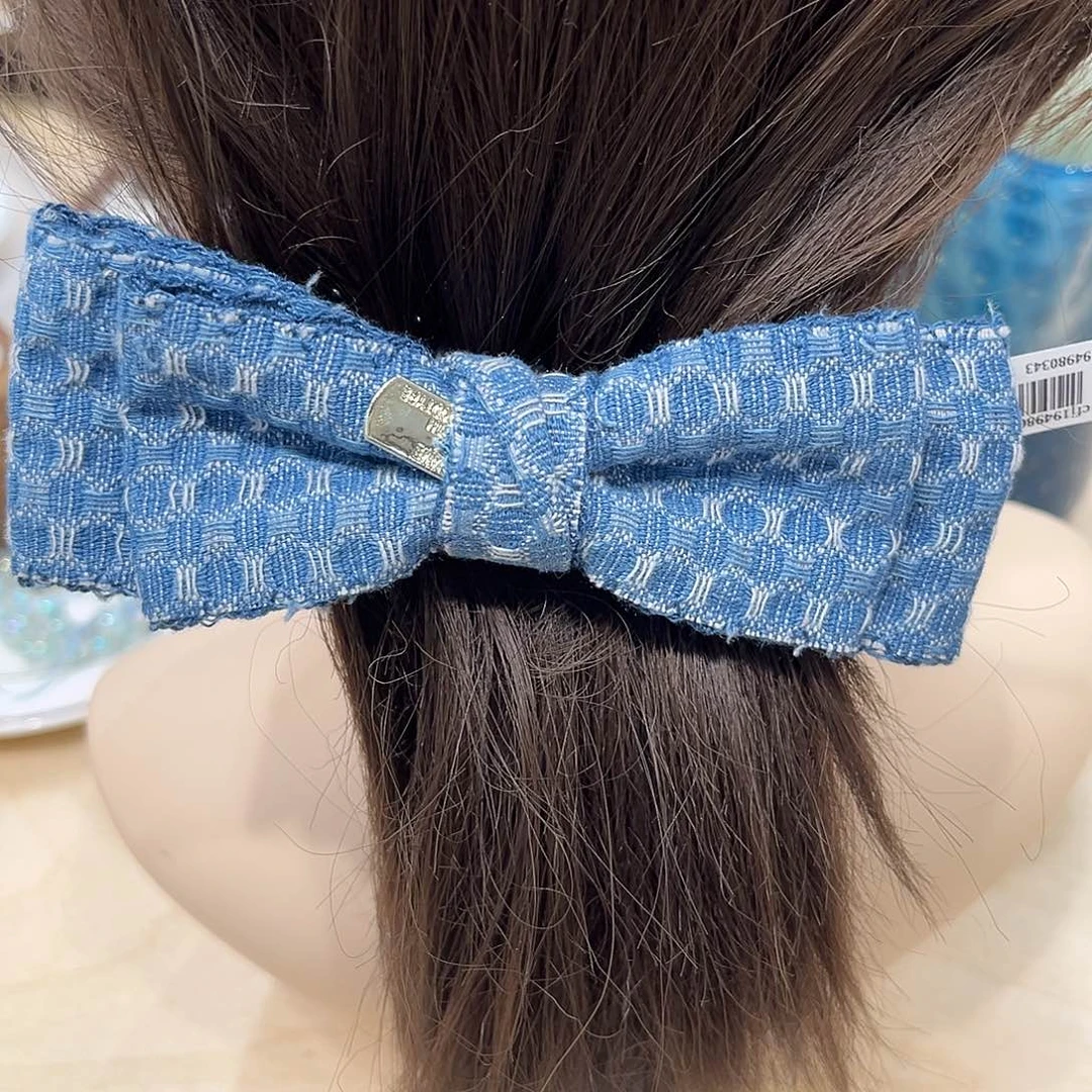 铁合金布艺牛仔香蕉夹