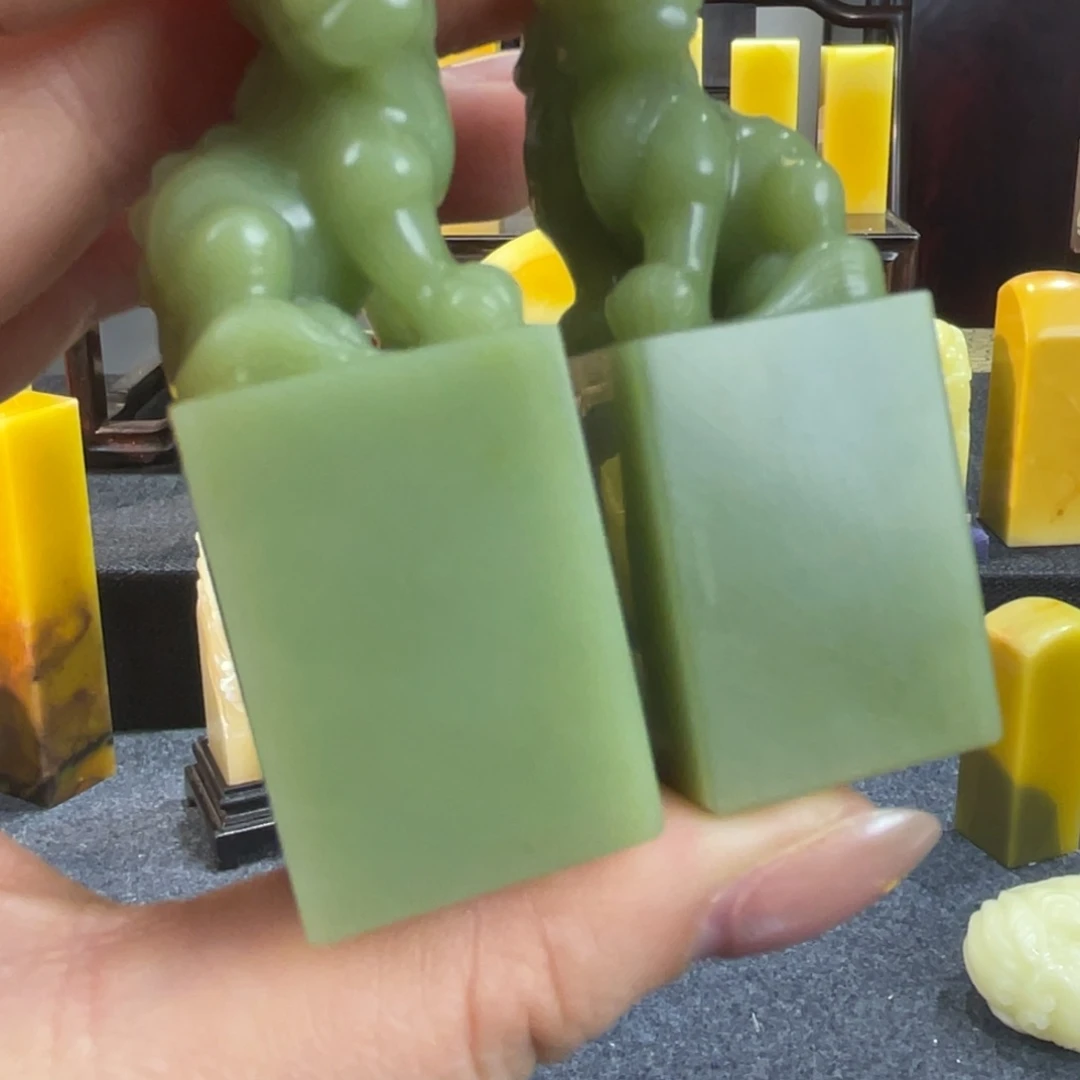 寿山石橘*寿山石艾叶绿