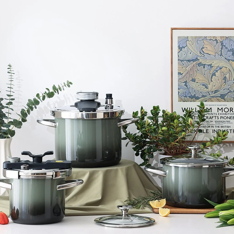 BRICKELL黑森林系列珐琅快压锅（送送莱卡滤水壶一壶一芯）