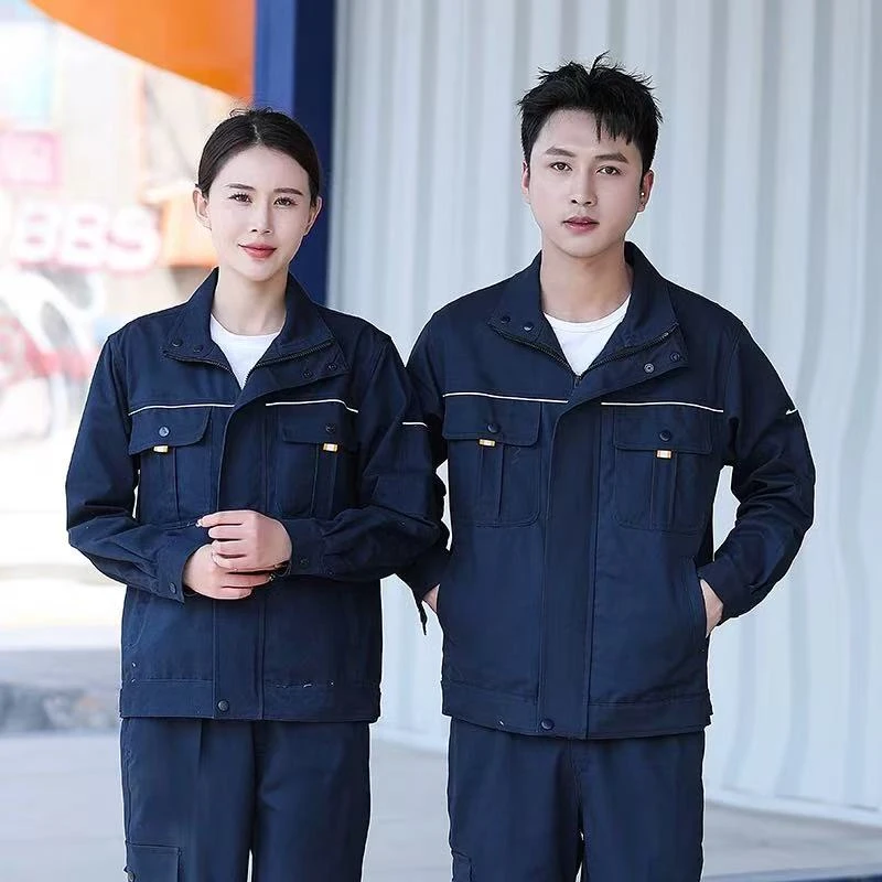 工作服套装男劳保服全棉纯棉防烫春秋工地干活穿的衣服耐磨电焊工