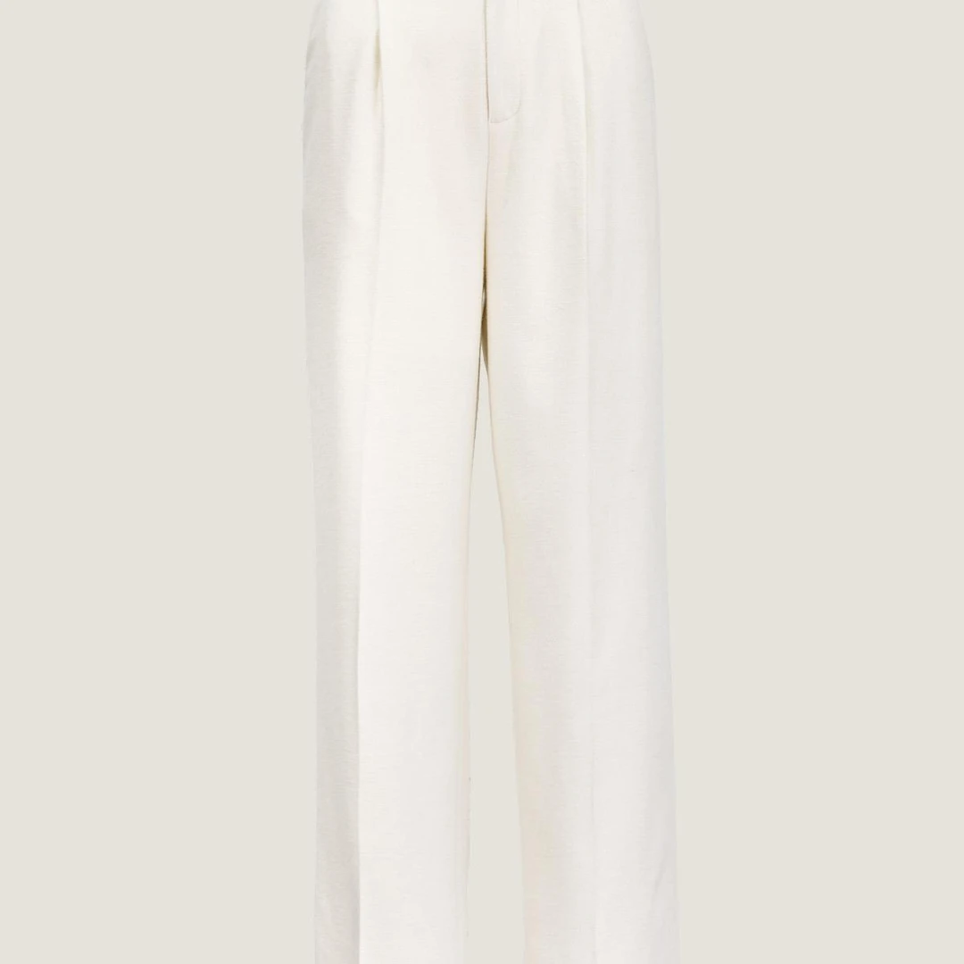 1老钱黄金配比丝驼绒裤真丝里衬秋冬阔腿裤KZ24791