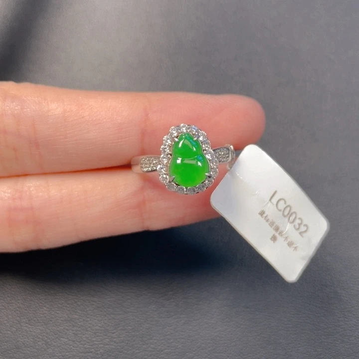 吊坠(不含链)银S925镶嵌翡翠
