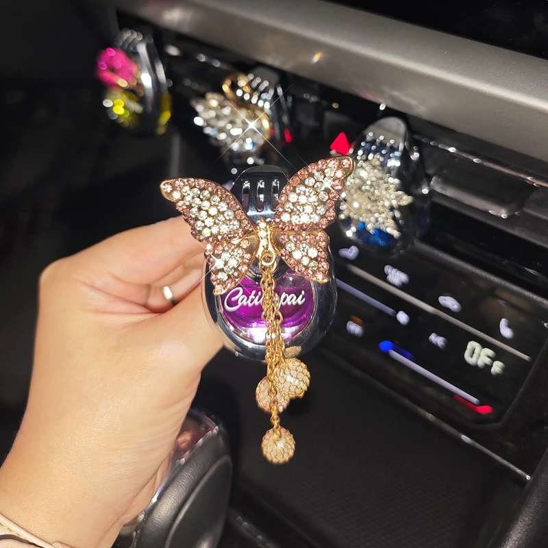 车载汽车香水瓶空瓶高级持久车内味植物淡香车载香薰瓶迷你除异味