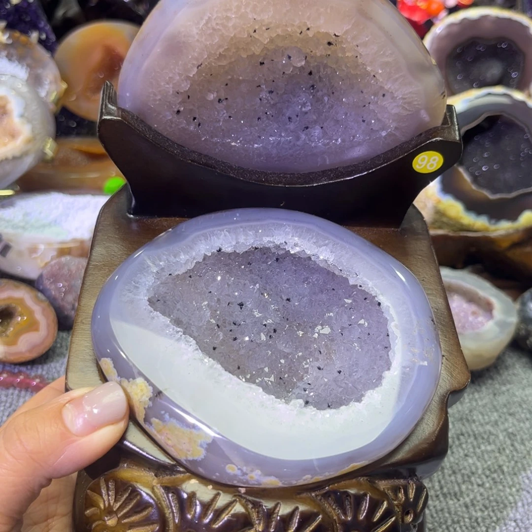 摆件紫晶未镶嵌水晶