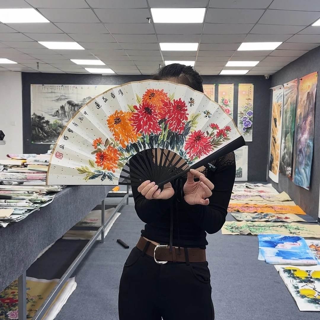 国画作品小姐姐放漏中