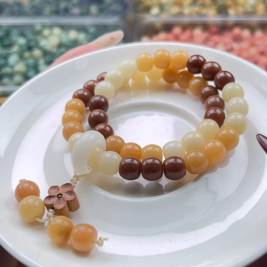 白玉菩提吊坠z9mm150颗。小酒桶福利不售后