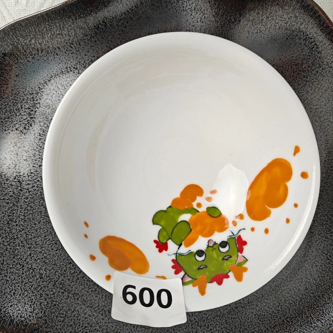 景德镇手绘釉中彩（食品级）壮壮碗009