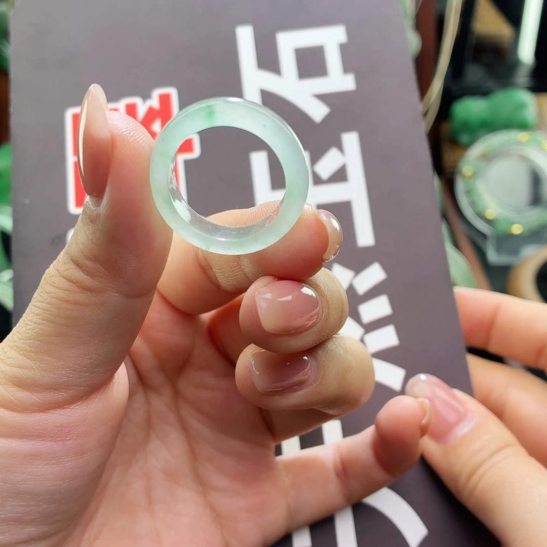 石英质玉未镶嵌戒指17号