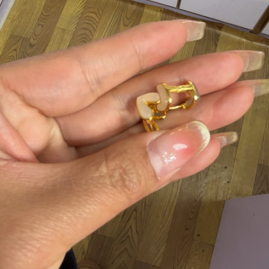 和田玉耳饰银S925镶嵌