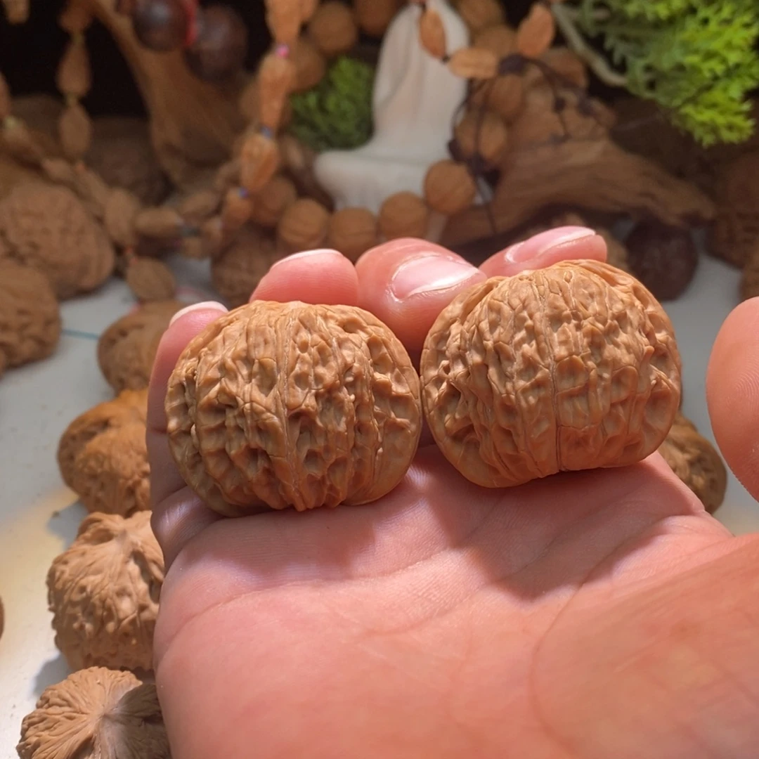 福***海文玩核桃把件磨盘42