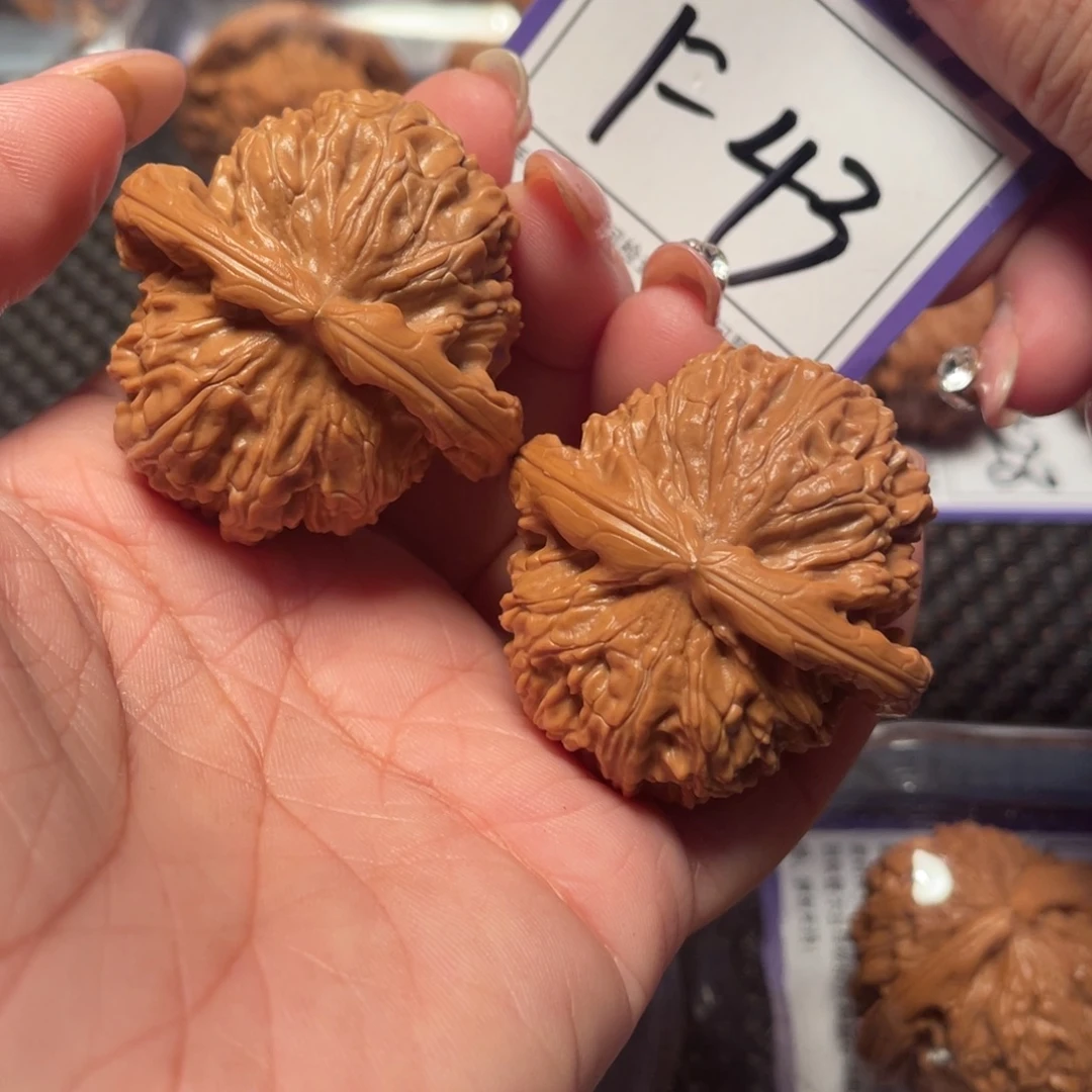 文玩核桃把件43号白狮子42