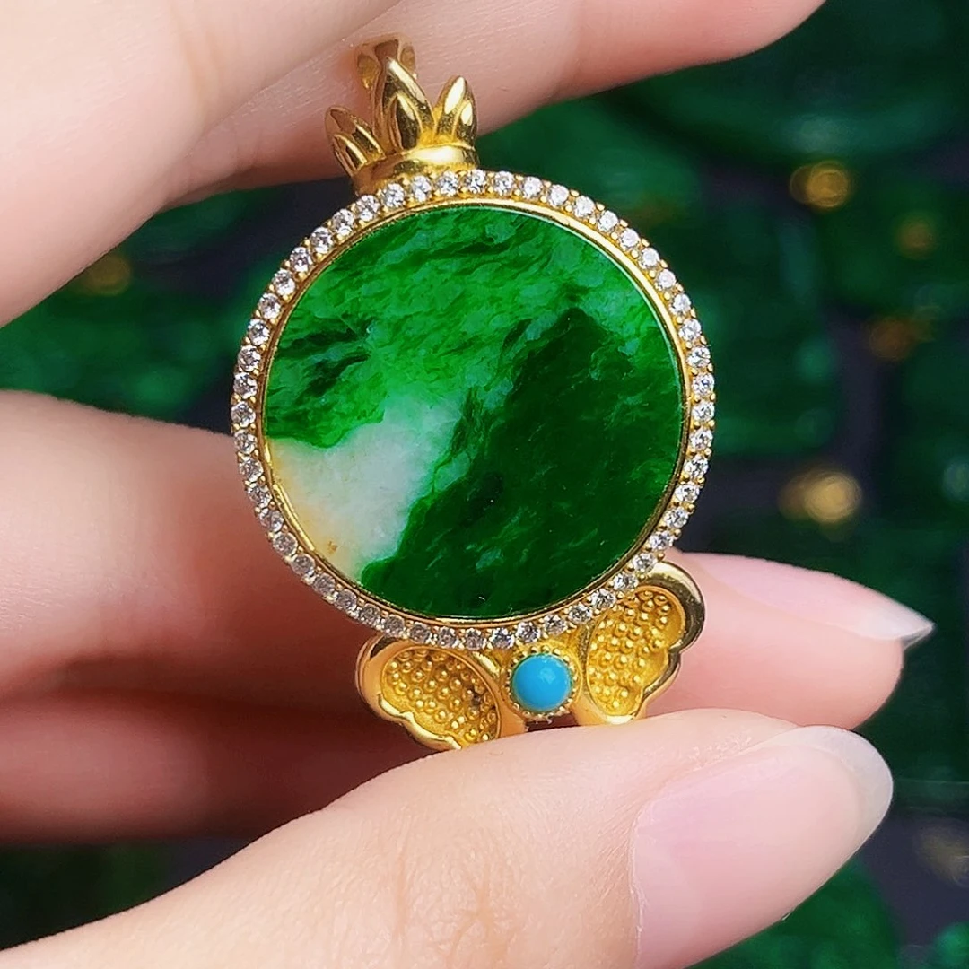 颈饰银S925镶嵌翡翠多样性