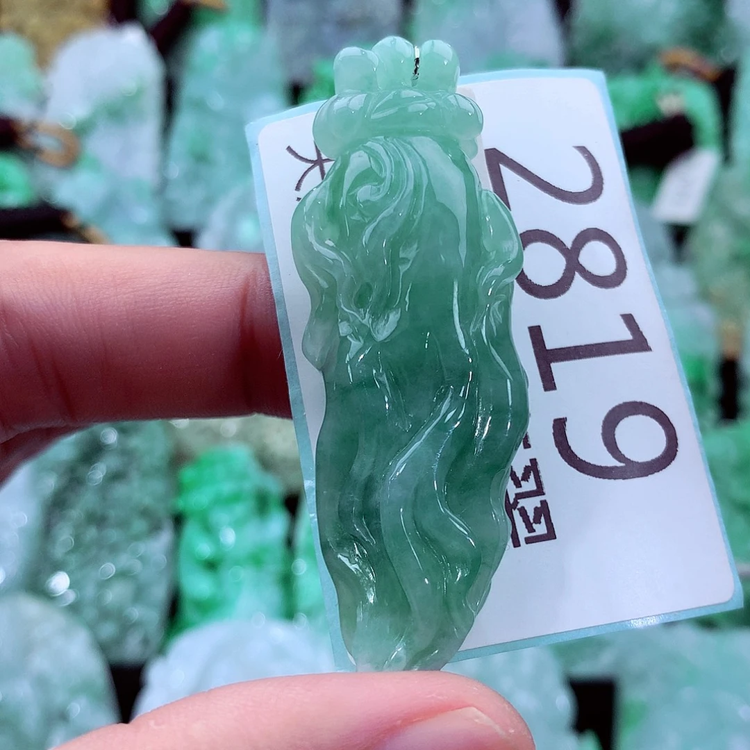 翡翠未镶嵌吊坠(不含链)