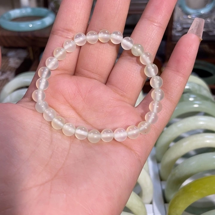 岫玉未镶嵌手镯默认微瑕