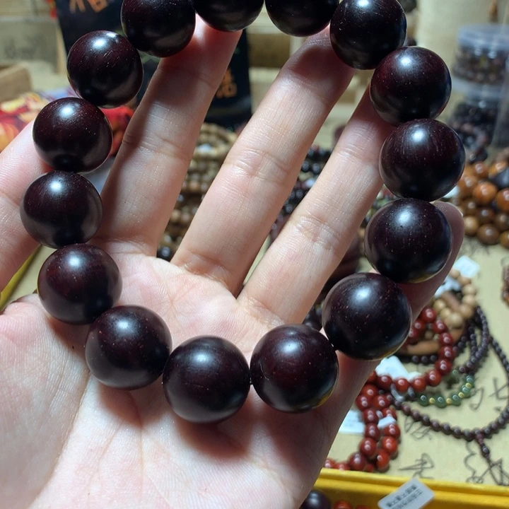 小叶紫檀手串/手链明*15多星15颗