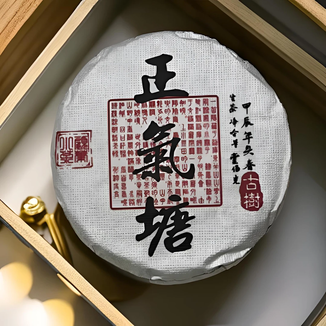 2024年正气塘古树100克饼茶春茶普洱生茶