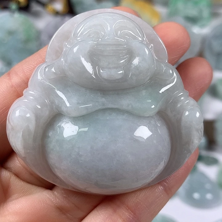 翡翠未镶嵌颈饰大佛福利卡厚14+