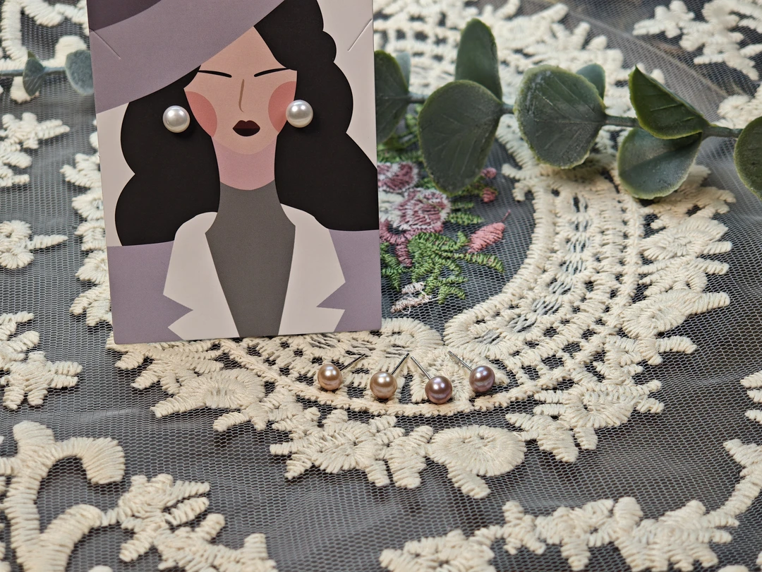 非金属仿珍珠耳饰 淡水珍珠925银时尚百搭养耳洞款饰品配饰