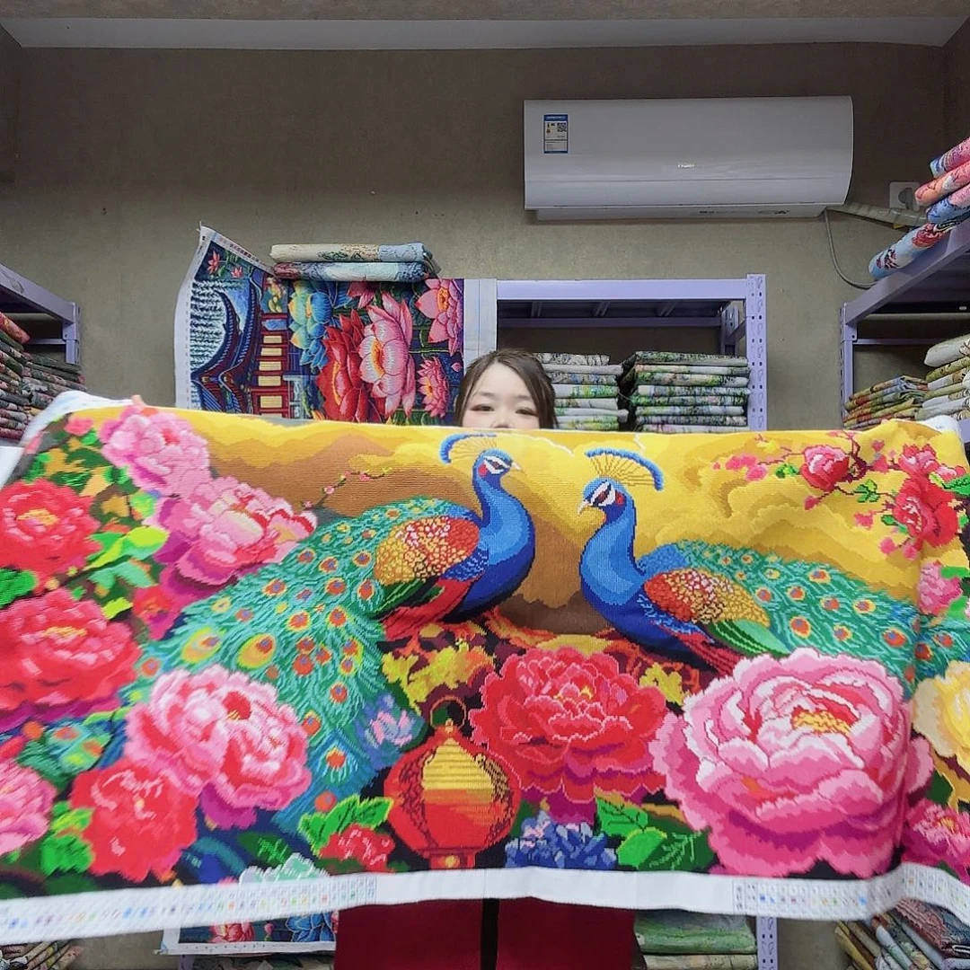 棉十字绣苏幕遮贞祥