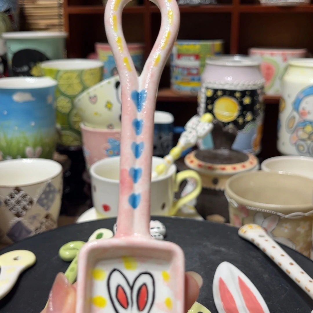 杯子景德镇陶瓷勺子