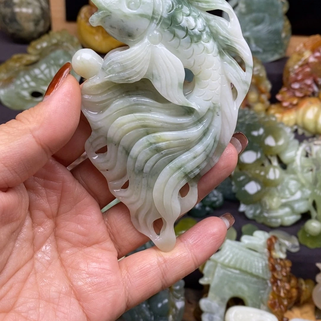 蛇纹石玉颈饰未镶嵌特*安