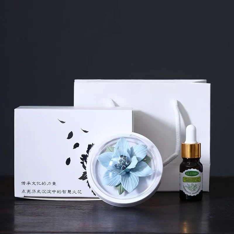 G2373-紫色木棉花陶瓷花