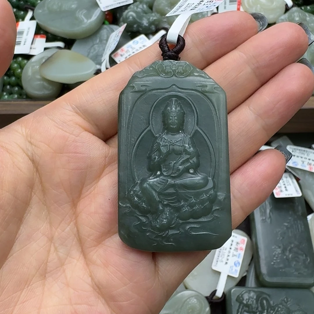 和田玉未镶嵌吊坠(不含链)