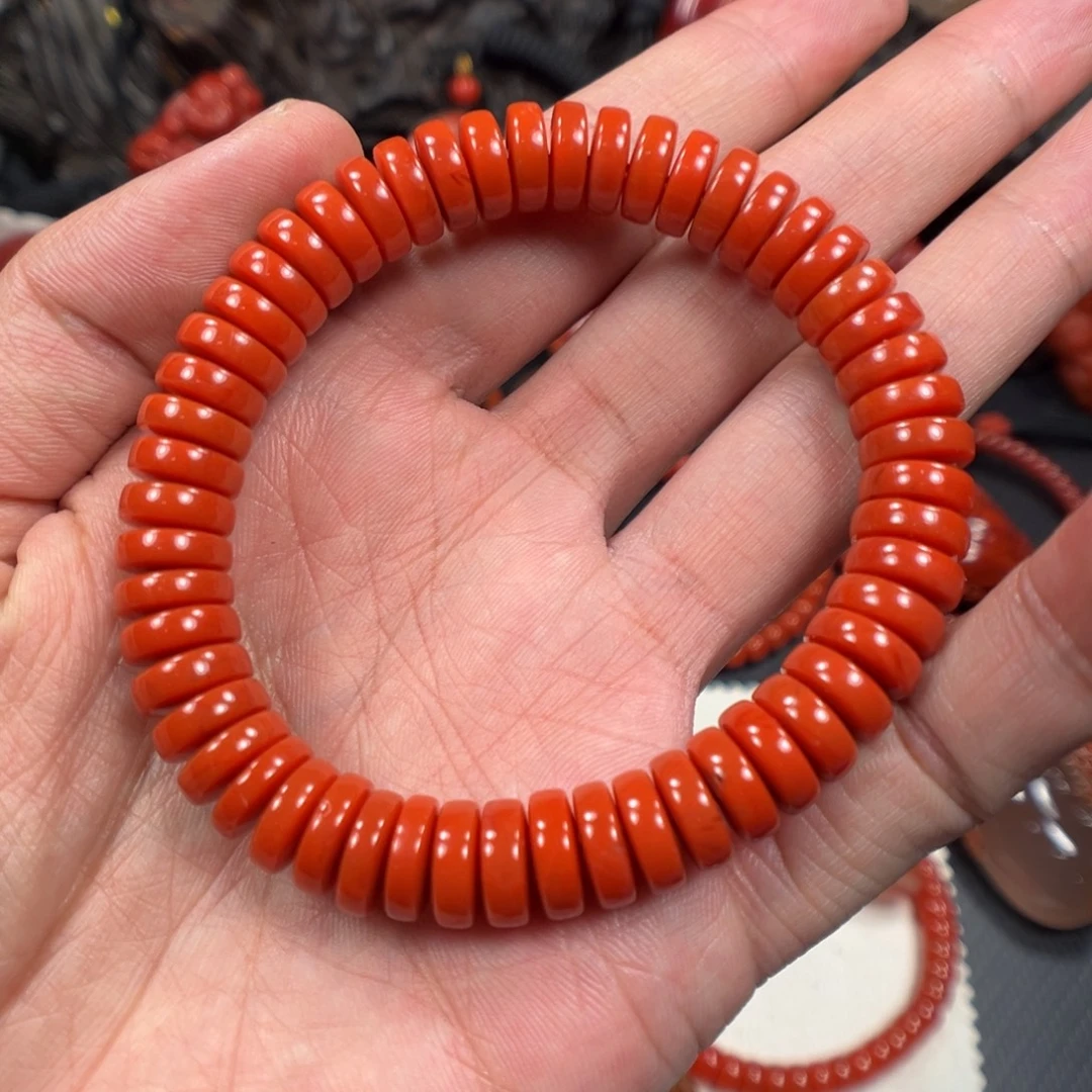 南红玛瑙未镶嵌手链