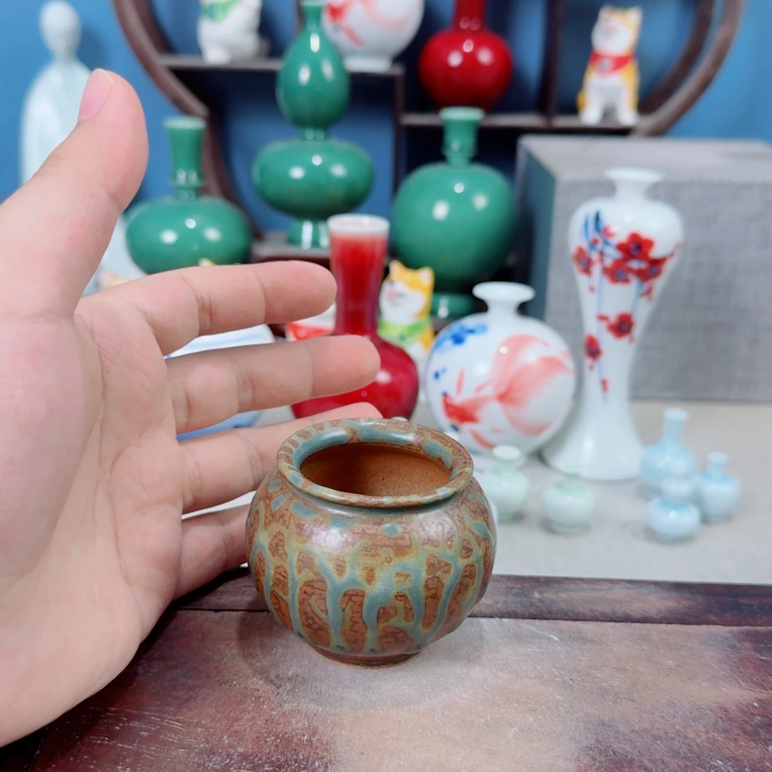 陶瓷手工小花器摆件