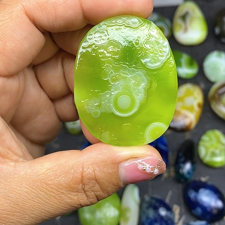 牌子无孔奇石饰品