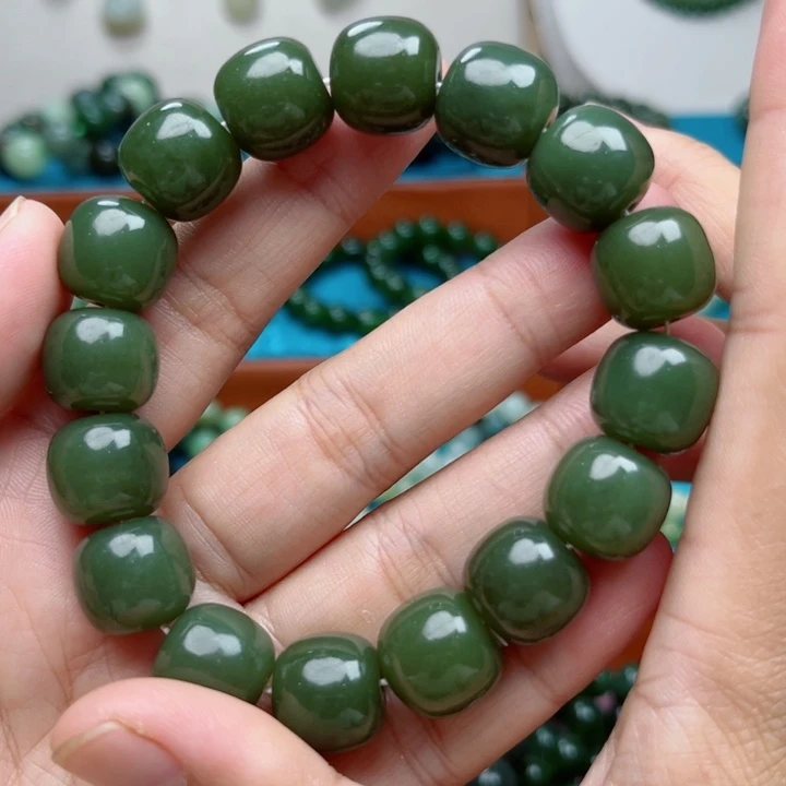 和田玉未镶嵌手链卡14