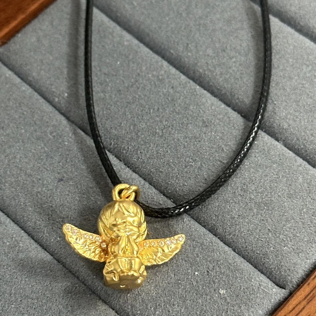 莫桑石“木语”18k莫桑小天使