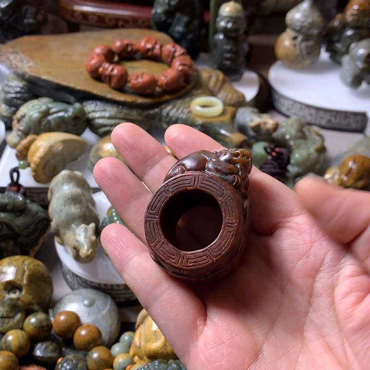 岫岩河磨玉（透闪石质玉）手链未镶嵌