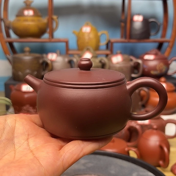 紫砂茶壶微瑕不带证书礼盒160cc