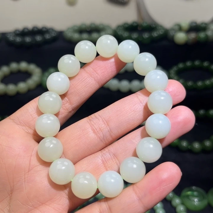 和田玉未镶嵌手链卡12