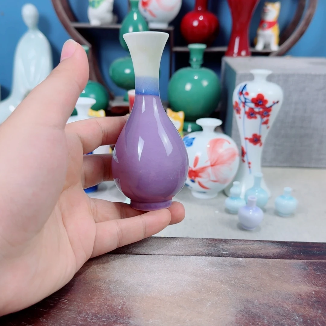 陶瓷手工小花器摆件