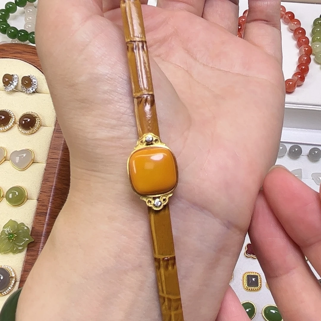 琥珀未镶嵌手链手表