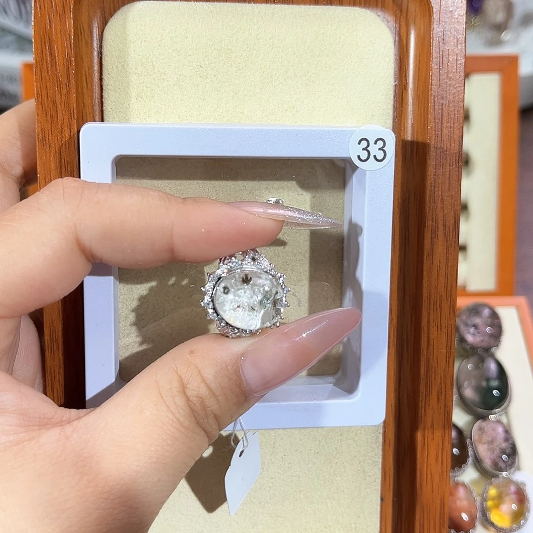 戒指银S925镶嵌水晶漫*漫