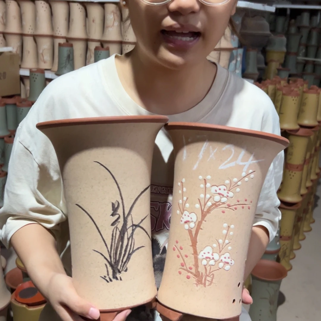 宜兴川阁紫砂花盆