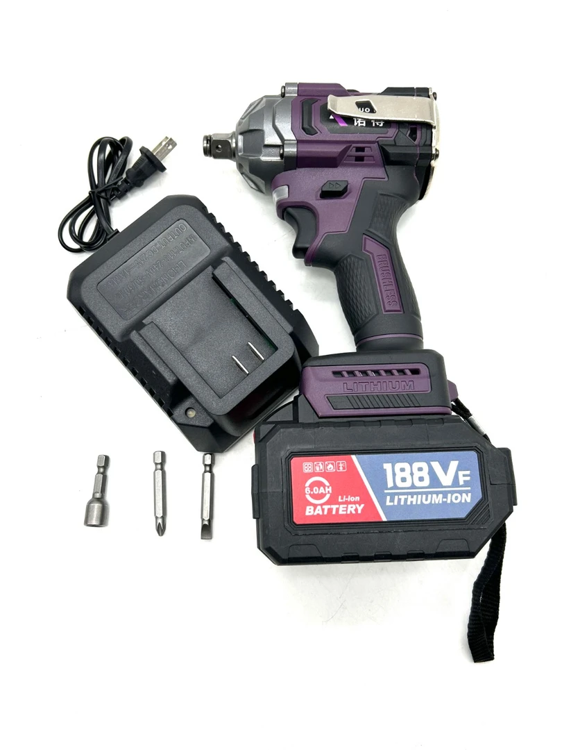 【专属！】诺得 850扭 敲击款 纯铜无刷电扳手 （紫色一电15节）