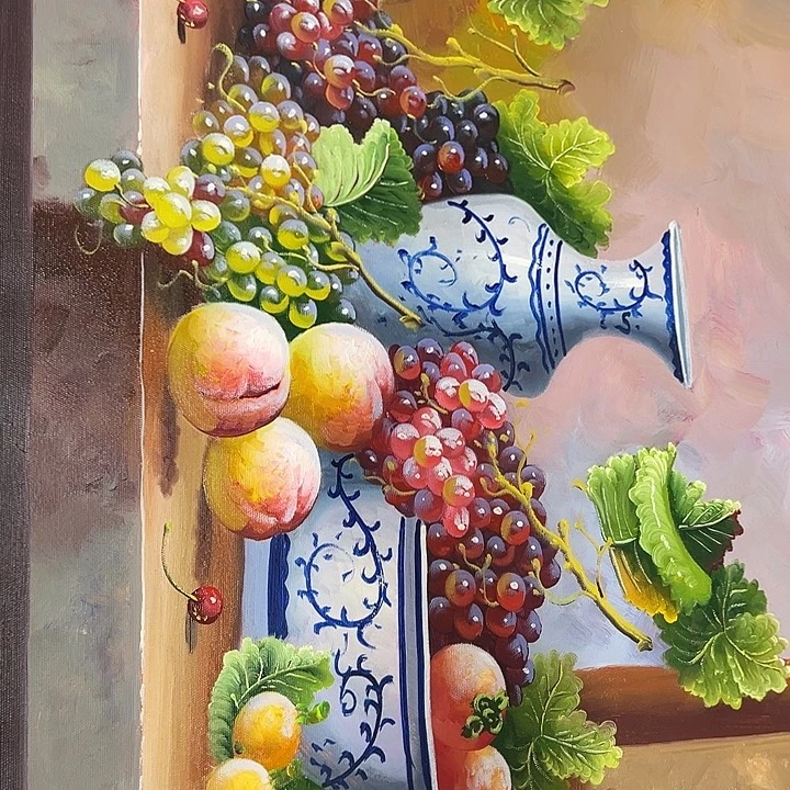 油画恭喜嘻嘻仔仔细细