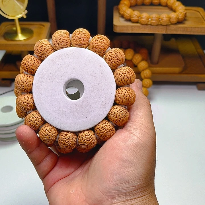 桃核吊坠野生孔雀纹