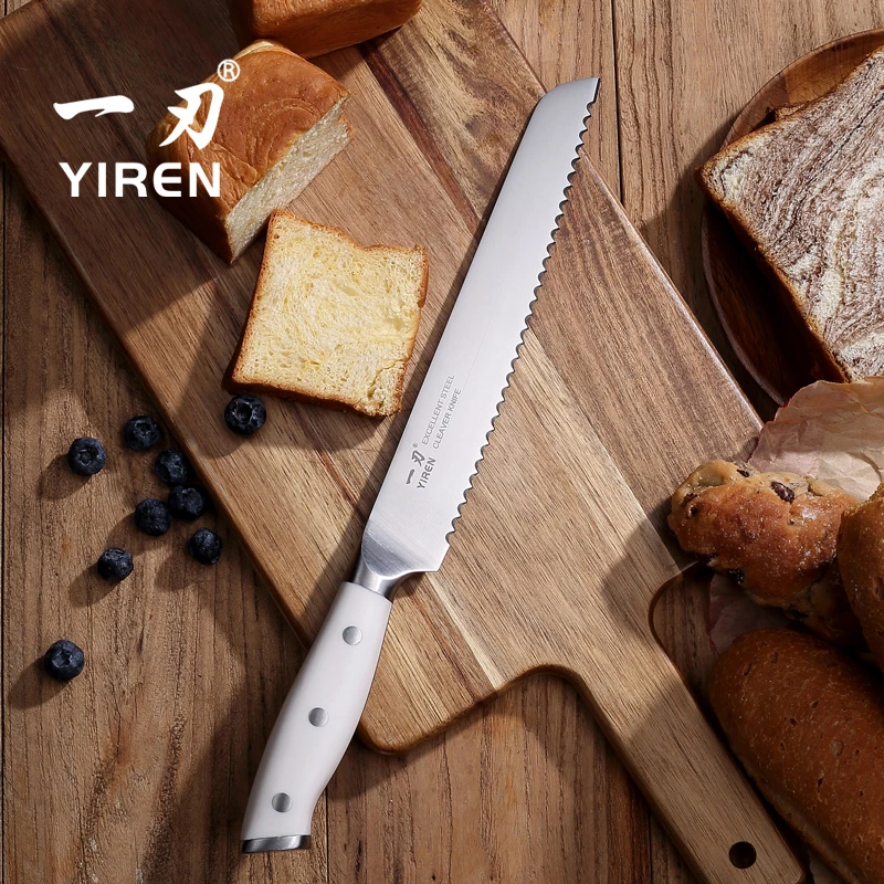 YIREN/一刃不掉渣专用面包刀锯齿刀蛋糕法棍切片吐司刀烘焙工具