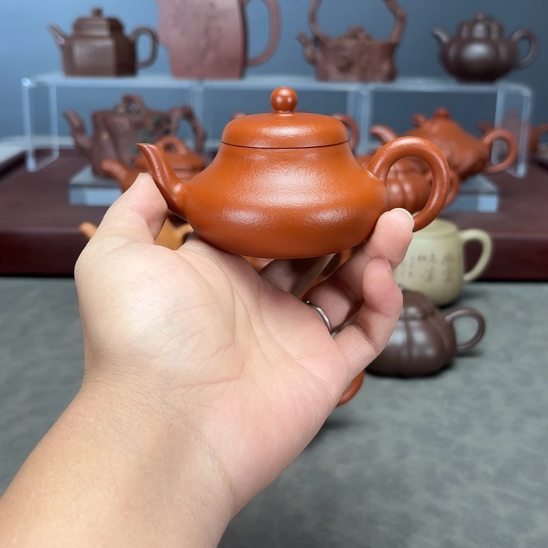 紫砂茶壶君德120CC朱泥