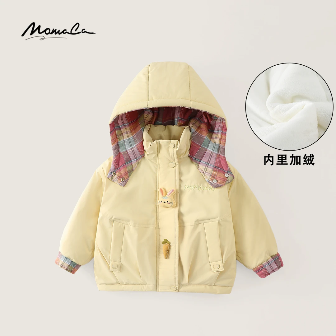 MOMOCO冬季新款25年潮流女童百搭洋气加厚款棉服77830138044