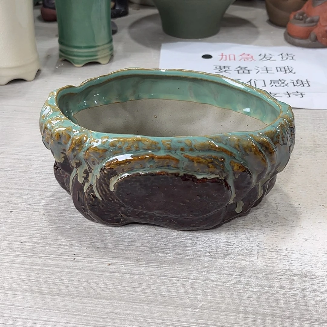 陶瓷绿植多肉微瑕花盆口径17*12*8.5