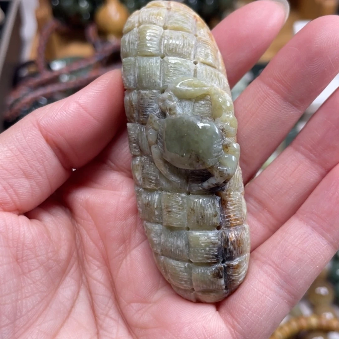 【闪购商品】岫岩河磨玉（透闪石质玉）手把件未镶嵌