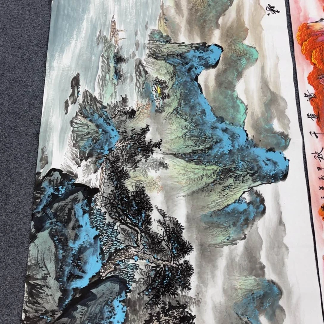 国画国画作品老师手绘