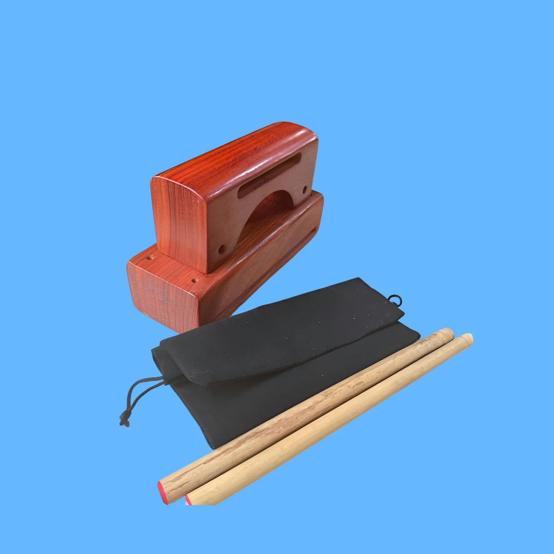 老红木高低音梆子打击乐器适用于戏曲演奏木鱼